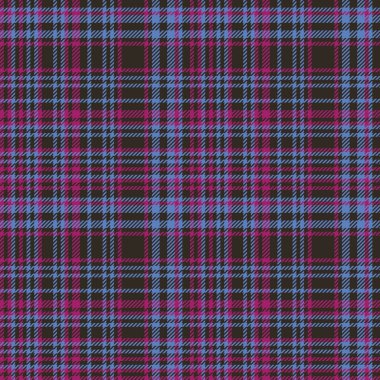 Background tartan vector. Pattern plaid texture. Seamless fabric check textile in pink and blue colors.
