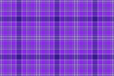 Plaid background textile. Texture pattern vector. Check tartan seamless fabric in violet and purple colors.