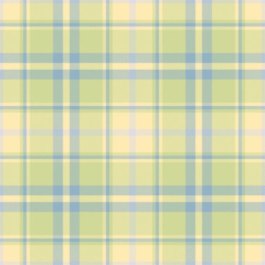 Ekose desenli sarı desenli. Kumaş dokusunu kontrol et. Vektör tekstil baskı tasarımı.