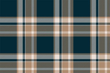 Ekose arka plan, kusursuz mavi deseni kontrol et. Tekstil baskısı için vektör kumaş dokusu, ambalaj kağıdı, hediye kartı, duvar kağıdı düz tasarım.