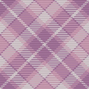 Vektör tekstil kumaşı. Kusursuz ekose kumaş. Arkaplan dokusu kontrol deseni gri ve pembe renklerde.