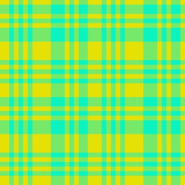 Tartan kusursuz tekstil. Örnek arka plan kumaşı. Parlak ve sarı renklerde ekose vektör dokusunu kontrol et.