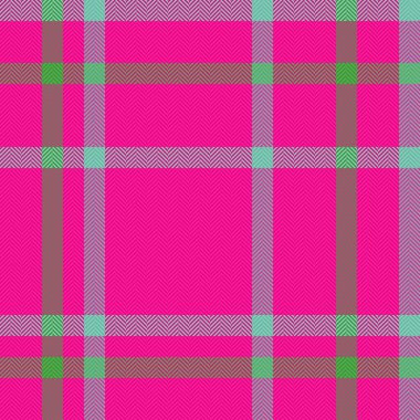 Ekose ekoseli kumaş. Kumaş kumaş dokusu. Arkaplan tartan denetim deseni yeşil ve pembe renklerde.