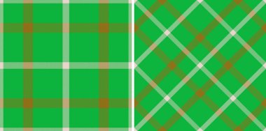 Arka plan kusursuz vektör. Tekstil kumaş kontrolü. Kalıplı tartan deseni ayarlandı.