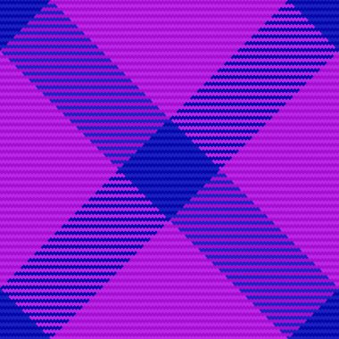 Vektör kontrol geçmişi. Doku kumaşı. Ekose desenli tekstil. Pembe ve mavi renklerde..