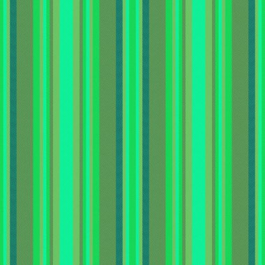 Kumaşı dikey ve pürüzsüz. Vektör dokusu kalıbı. Arkaplan tekstil çizgileri yeşil ve koyu renklerde.
