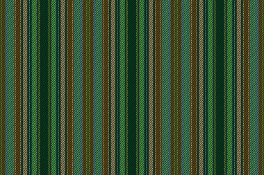 Stripe fabric seamless. Lines vector pattern. Textile vertical background texture in dark and orange colors.