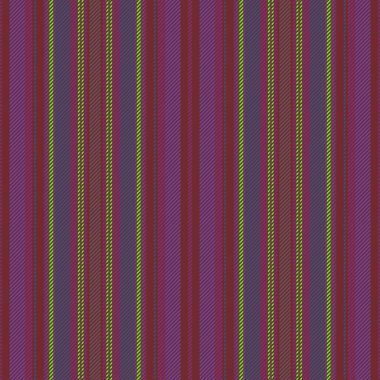 Fabric stripe vector. Seamless texture pattern. Vertical textile lines background in red and pink colors.
