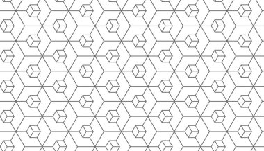Geometrik desen kusursuz. Web arkaplanı veya kağıt baskı için modaya uygun tasarım vektör arka planı. Döşeme dokusu.