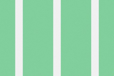 Pattern fabric textile. Vertical background vector. Stripe texture seamless lines in white and green colors.