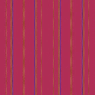 Fabric stripe seamless. Pattern textile lines. Vertical background vector texture in red and blue colors.