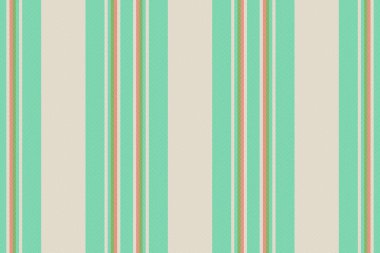 Background textile vector. Stripe seamless fabric. Texture lines pattern vertical in light and red colors.