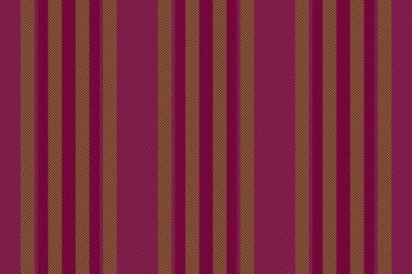 Textile background pattern. Vector texture lines. Seamless fabric stripe vertical in red and pink colors.