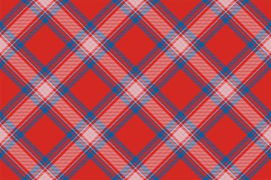 Tartan ekoseli arka plan, çapraz kontrol, kusursuz desen. Tekstil baskısı için vektör kumaş dokusu, ambalaj kağıdı, hediye kartı, duvar kağıdı düz tasarım.