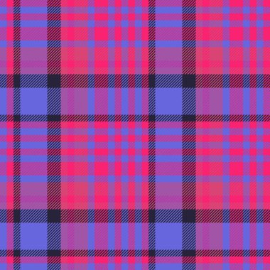 Ekose desenli arka plan. Kusursuz tekstil kumaşı. Tartan desen vektörünü koyu ve kırmızı renklerle kontrol et.