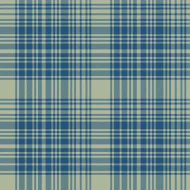Seamless check tartan. Textile pattern vector. Background texture fabric plaid in blue and pastel colors.