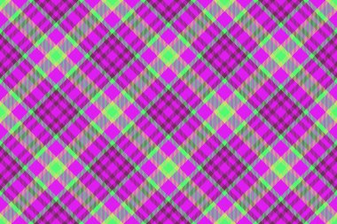 Check pattern fabric. Texture tartan textile. Background vector seamless plaid in lime and green colors.