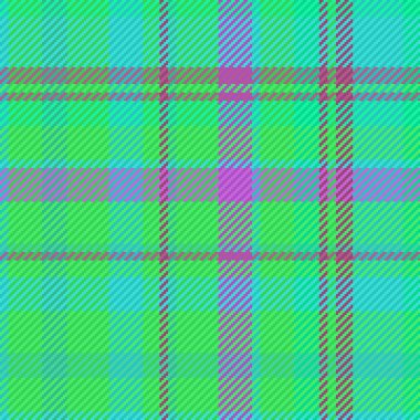 Tartan vector background. Pattern texture check. Plaid seamless fabric textile in turquoise and purple colors.