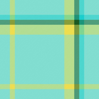 Seamless plaid background. Fabric pattern vector. Texture check textile tartan in yellow and green colors.
