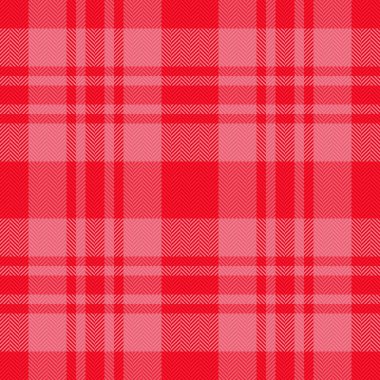 Textile tartan fabric. Vector pattern check. Background texture plaid seamless in red color.