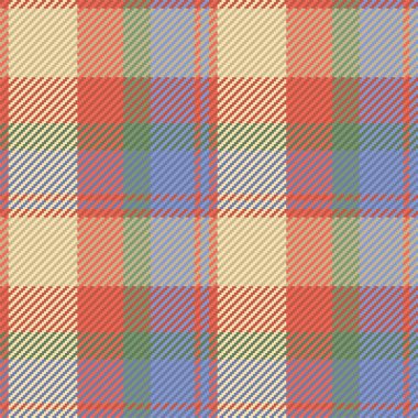 İskoç ekosesinin kusursuz deseni. Kumaş dokusunu kontrol ederek tekrarlanabilir arkaplan. Çizgili tekstil izinin düz vektör arkaplanı.