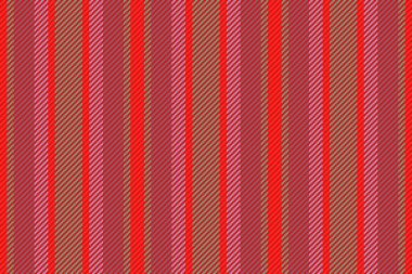 Textile fabric stripe. Lines background seamless. Vector pattern texture vertical in red and pastel colors.