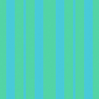 Lines stripe seamless. Vector pattern textile. Background fabric texture vertical in turquoise and green colors.