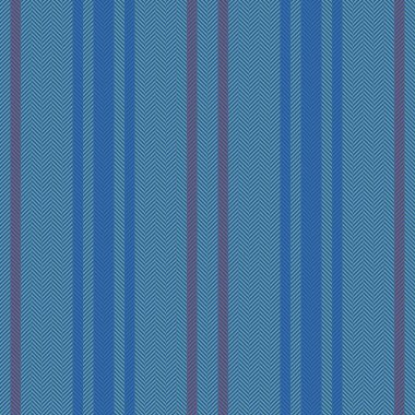 Seamless stripe pattern. Textile vector background. Fabric lines vertical texture in blue and red colors.