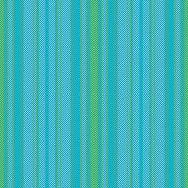 Lines pattern texture. Stripe fabric textile. Seamless background vector vertical in turquoise and green colors.