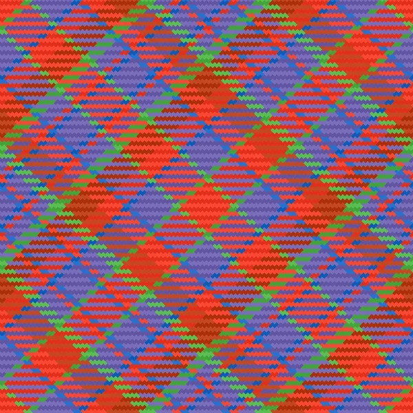 Plaid Tartan Vector Pattern Textile Fabric Seamless Background Check Texture — Image vectorielle
