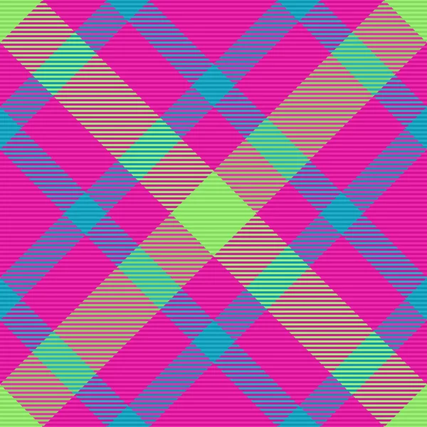 Pattern Tartan Background Texture Textile Plaid Vector Check Seamless Fabric — Image vectorielle