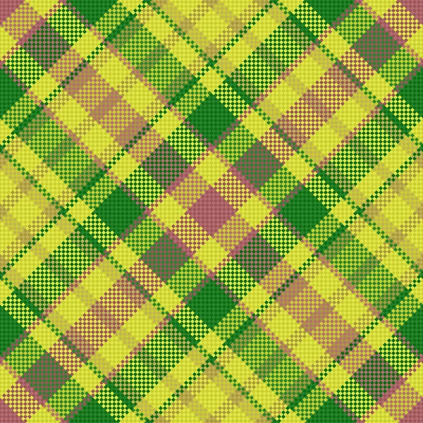 Fabric Check Textile Vector Seamless Texture Plaid Tartan Background Pattern — Stock Vector