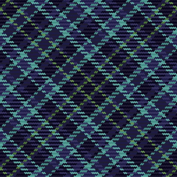 Fabric Textile Pattern Seamless Plaid Texture Tartan Check Background Vector — Vettoriale Stock