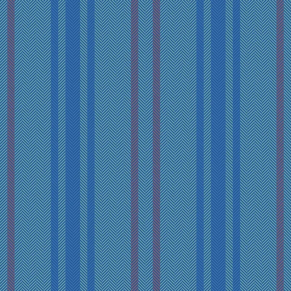 Naadloze Streep Patroon Textielvector Achtergrond Stof Lijnen Verticale Textuur Blauwe — Stockvector
