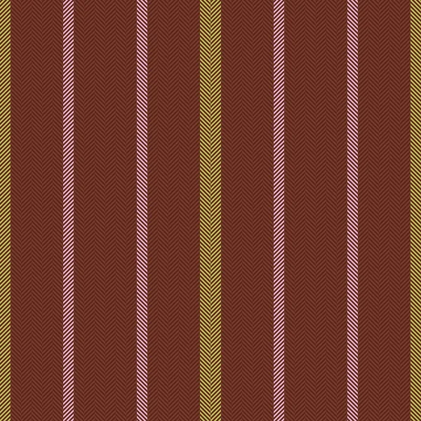 Linien Textile Vertikal Nahtloser Mustervektor Textur Stoff Hintergrundstreifen Roten Und — Stockvektor