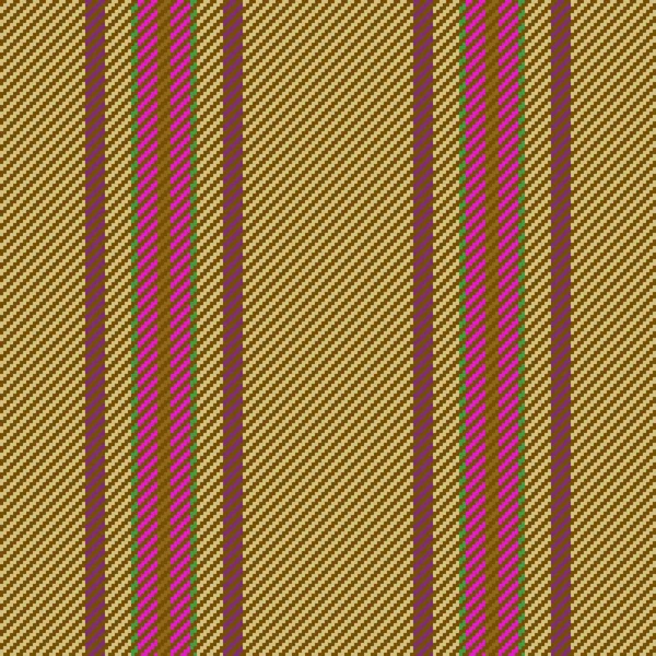 縦縞の織物 背景ベクトルパターン オレンジ色やピンク色のシームレスなライン生地のテクスチャ — ストックベクタ