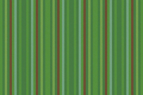 Вертикальный Бесшовный Текстиль Фон Векторной Текстуры Полосы Полосы Ткани Зеленого — стоковый вектор
