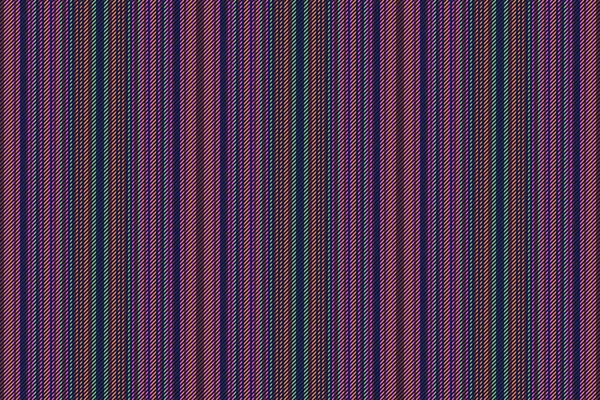 Vertical Fabric Seamless Vector Lines Background Stripe Pattern Textile Texture — Stock Vector