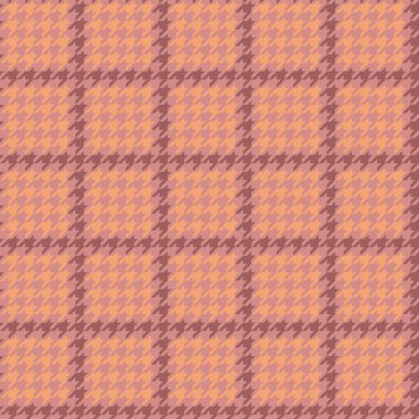 Arkaplan kumaşı. Kusursuz desenli ekose. Doku tekstil vektör denetimi kırmızı ve turuncu renklerde.