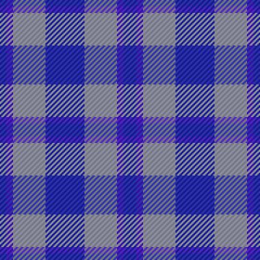 Doku kusursuz, tamam. Tartan tekstil deseni. Pastel ve çivit renklerinde arkaplan ekoseli vektör kumaşı.