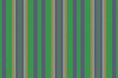 Doku çizgileri. Arka plan şekli dikey. Pastel ve yeşil renklerde kusursuz vektör tekstil kumaşı.