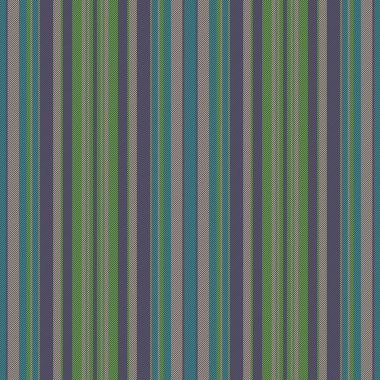 Vektör tekstil deseni. Kusursuz bir arka plan. Pastel ve turkuaz renklerinde dikey doku kumaş şeridi.