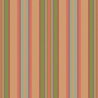 Çizgili kumaş. Tekstil dikey vektörü. Arka planda turuncu ve yeşil renklerde pürüzsüz kumaş.