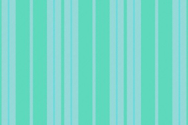 Desen arkaplan dokusu. Çizgili vektör dikey. Turkuaz ve yeşil renklerde hatları olmayan tekstil kumaşı.