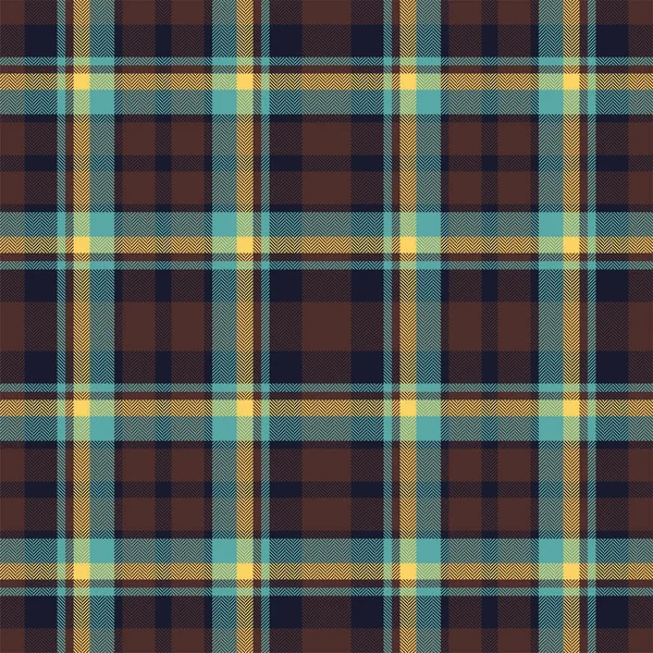 Plaid Seamless Pattern Check Fabric Texture Vector Textile Print Design — Stock Vector
