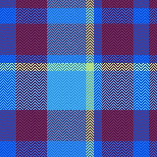 Textur Schottenmuster Nahtlos Karierter Textilvektor Muster Karo Hintergrundstoff Blauen Und — Stockvektor