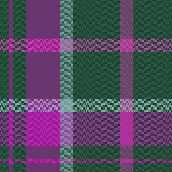 Background Fabric Pattern Texture Seamless Plaid Check Tartan Textile Vector — Stock Vector