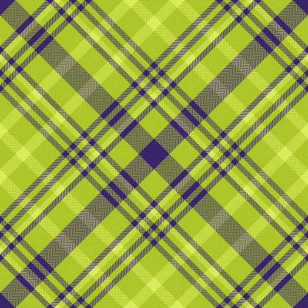 Vector Texture Textile Plaid Check Background Seamless Fabric Pattern Tartan — Stock Vector