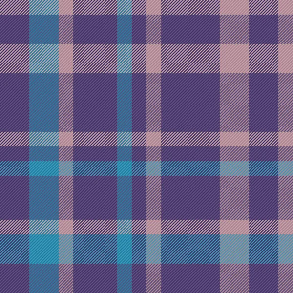 Tartan Fabric Seamless Textile Plaid Vector Pattern Texture Check Background — Stock Vector