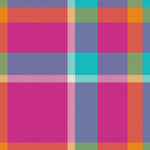 Tartan Vectoriel Sans Couture Tissu Carreaux Texture Fond Tissu Motif — Image vectorielle